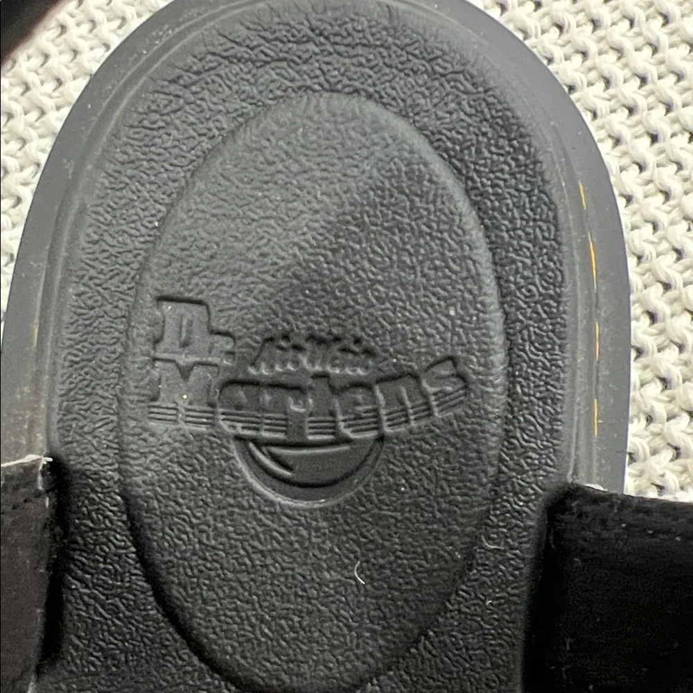 Dr. Martens White Sandals with Black Soles